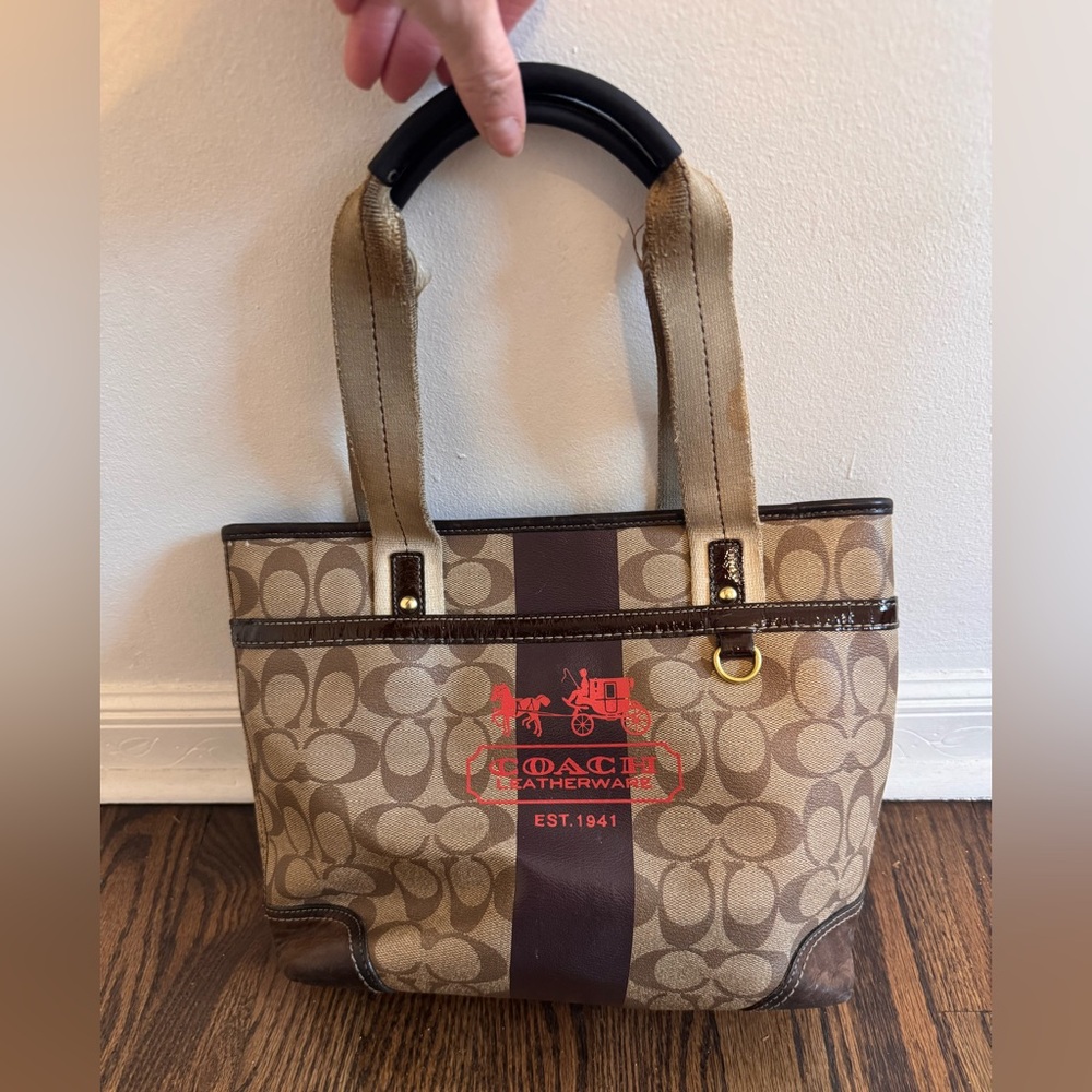 Vintage Authentic Coach Handbag Purse Tote